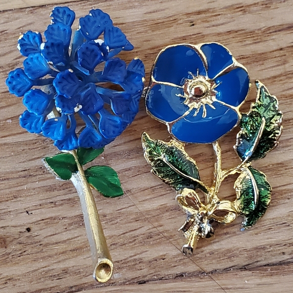 summer vintage enamel flower pin brooch lot daisy - Picture 8 of 8